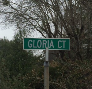 Gloria Court Sign for ads